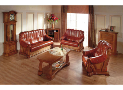 Sofa Dreisitzer Couch Klassische Neu Polster 3 Sitzer Leder Couchen