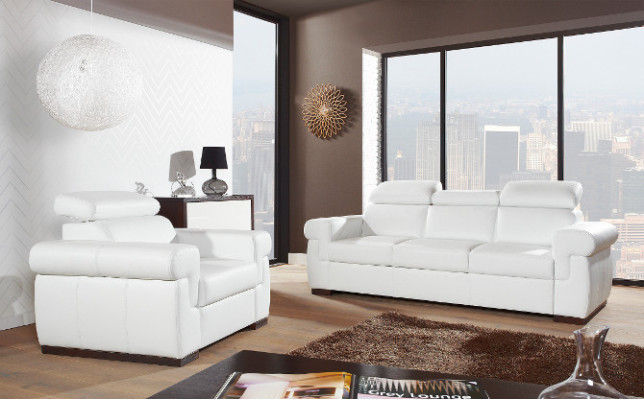 Sofa 2 Sitzer Design Sofas Polster Moderne Sitz Stoff Leder Zweisitzer Neu