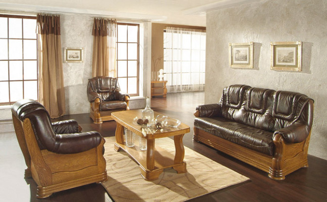 Klassische Dreisitzer Couch Couch Polster Sofa 3 Sitzer Leder Couchen