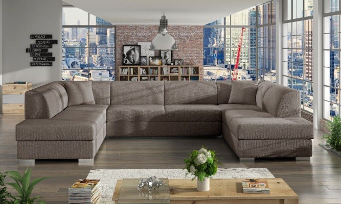 XXL Wohnlandschaft Ecksofa Couch Polster Garnitur Ecke Designer U-Form Neu Sofa