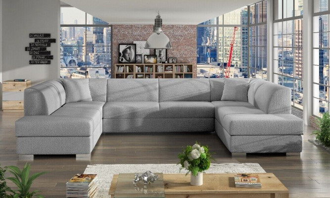 XXL Wohnlandschaft Ecksofa Couch Polster Garnitur Ecke Designer U-Form Neu Sofa