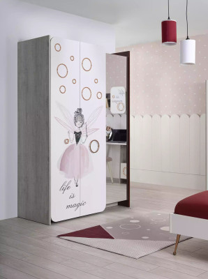 Luxus Kinderzimmer Set Bett Schrank Regal Kinder Möbel Mädchen 8tlg