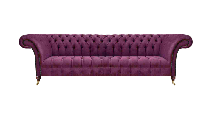 Luxus Textil Möbel Sofa Viersitzer Couch Einrichtung Polstermöbel Chesterfield