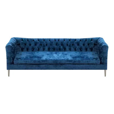 Modern Polstermöbel Sofa Dreisitze Couch Einrichtung Chesterfield Textil Stoff