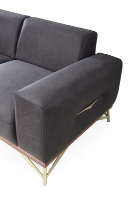 Dreisitzer Sofa 3 Sitzer Luxus Sofas Wohnzimmer Einrichtung Modern Stoff Design