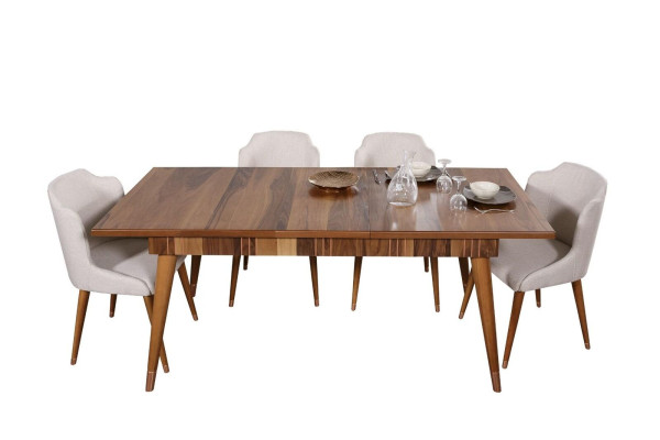 Tische Holztisch Metall Tisch Luxus Esstische Italienische Design Möbel Holz Neu
