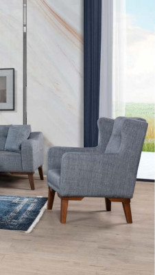 Sofagarnitur 3+3+1 Sitz Komplette Garnitur Sofa Sessel Textil 3 tlg