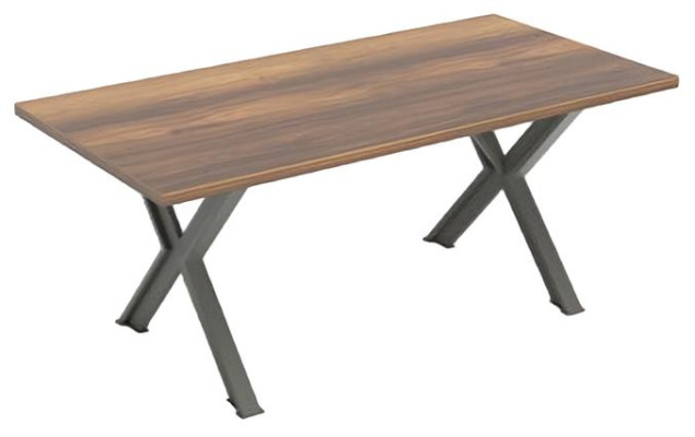 Bürotisch Schreibtisch Tisch Braun Arbeitszimmer Büro Rechteckig Modern