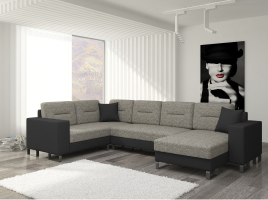Design Ecksofa Schlafsofa Bettfunktion Couch Leder Polster Textil Sofas Neu 3260
