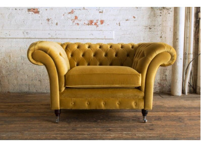 Sitz Polster Klassische Sofa Chesterfield 1 Sitzer der Premium Fernseh Sessel