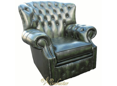 Chesterfield Samt Ohrensessel 1 Sitzer Designer Leder Fernseh Stoff Polster Neu