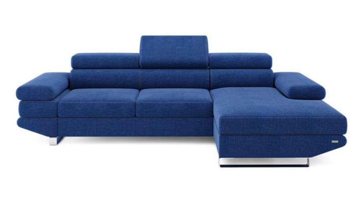 Eck Stoff  Ecksofa L-Form Sofa Couch Design Couch Polster Textil Modern Turkis