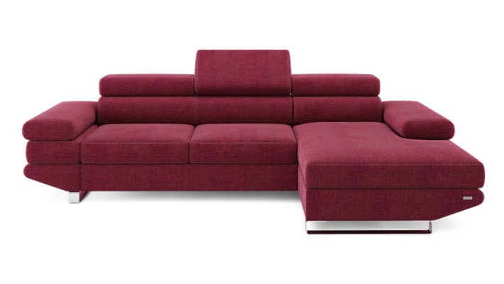 Eck Stoff  Ecksofa L-Form Sofa Couch Design Couch Polster Textil Modern Turkis
