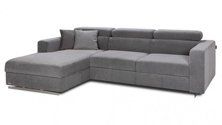 Ecksofa L-Form Couch Design Polster Textil Modern Bettfunktion Stoff Schlaf Neu