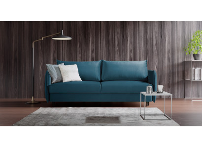 Sofa 2 Sitzer Couch Design Polster Modern Textil Stoff Bettfunktion Zweisitzer