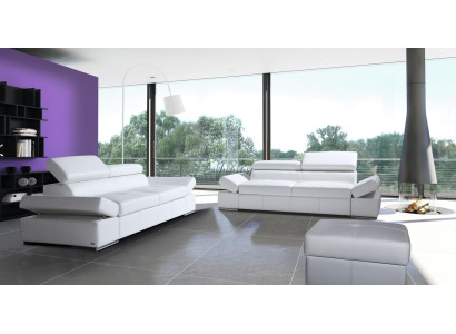 Sofa 2 Sitzer Couch Design Polster Modern Textil Stoff Bettfunktion Zweisitzer
