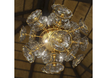 Bohemia Kristall Kronleuchter Luster Hängeleuchte Leuchte Lampe Deckenleuchte