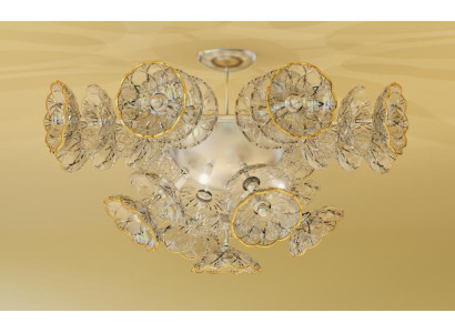 Decken Lampe Hänge Pendel Leuchte Luster Kronleuchter Elite Bohemia Flower Neu