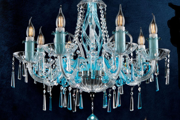 Bohemia Luster Hänge Decken Leuchte Kronleuchter Lampe Kristall Lampen Leuchten