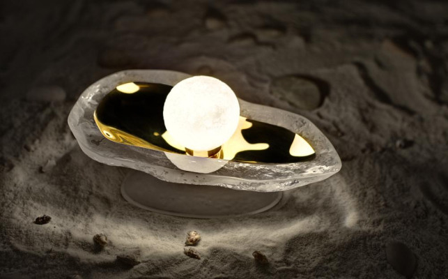 Kristall Schreibtisch Lampe Tischlampe Elite Bohemia Seashell Tisch Leuchte Neu