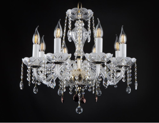 Luster Kronleuchter Kristall Leuchte Bohemia Lampe Deckenleuchte Hängeleuchte