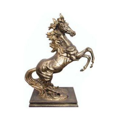 Skulptur pesare Abstrakte Kupfer Farbig Pegasus Pferd Statuen Dekoration Pferde