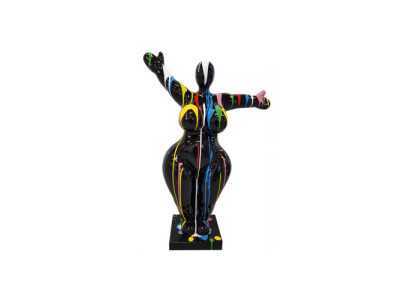 Moderne Wohnzimmer Dekoration Statue Skulpturen Abstrakt 85cm Bunte Deko Figuren