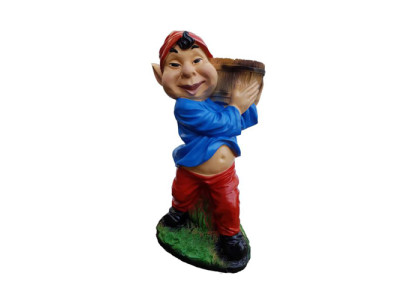 Hübscher Asiatischer Gnom Garten 52cm Garten Dekoration Figuren Statuen 52cm Neu