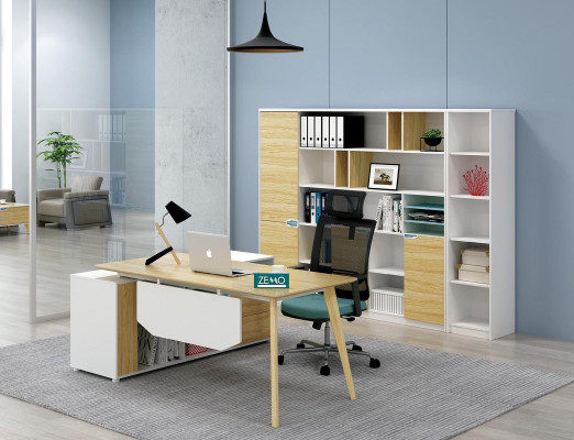 Eckschreibtisch Arbeit Schreib Büro Tisch Klasse Designer Möbel Tische 2tlg. neu