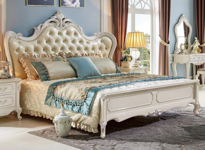 Bett 2x Nachttisch 3 tlg Schlafzimmer Set Design Modern Luxus Klassische Möbel