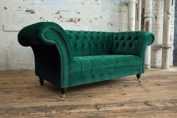 Sofa Couch Polster 2 Sitzer Textil Sofas Couchen Sitz Garnituren Design Club