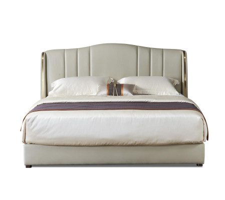 Polsterbett Doppelbett Designer Bett Ehebett Schlafzimmer Lederbett Neu Betten