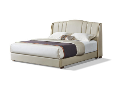 Polsterbett Doppelbett Designer Bett Ehebett Schlafzimmer Lederbett Neu Betten