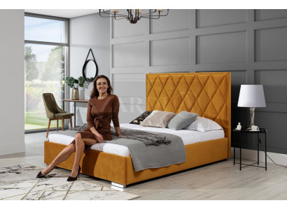 Polsterbett Betten Bett Polster Designer Hotel Doppel Luxus Design 160x200cm Neu