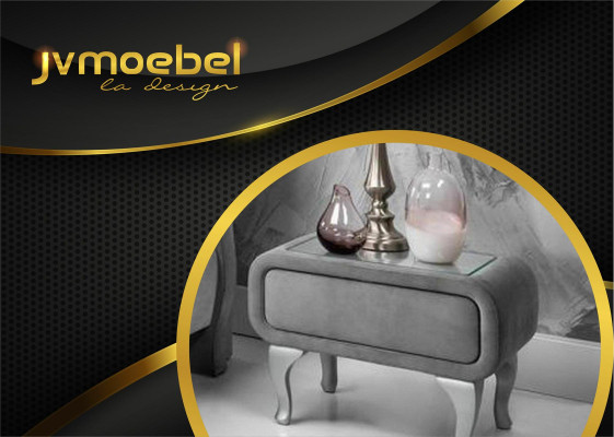 Bett Textil 2x Nachttisch 3 tlg. Schlafzimmer Set Möbel Modern Luxus Betten Neu