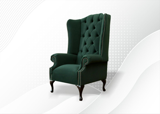 Ohrensessel Sessel Samt Design Polster Sofa Chesterfield Textil Möbel jvmoebel ®