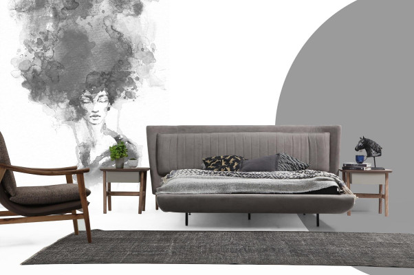 Nachttisch Nachtschränkchen Holz Modern Tisch Braun Schlafzimmer Neu