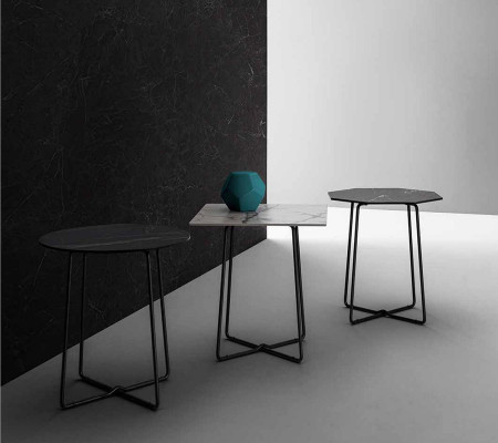 Beistelltisch Edelstahl Beistelltisch Tisch Wohnzimmer Couchtische Mattschwarzer