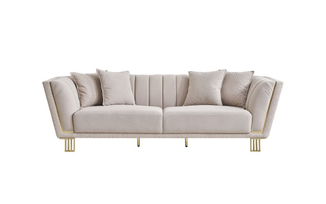Wohnzimmer Weißes Sofa Designer 4-Sitzer Polstersofas Designer Couchen