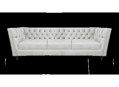 Leder Sofa Dreisitze Couch Wohnzimmer Polstermöbel Sitz Möbel Chesterfield