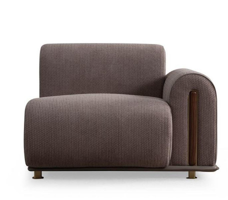 Graue Wohnzimmer Sitzgarnitur Moderner Viersitzer Edler 3-Sitzer Sessel
