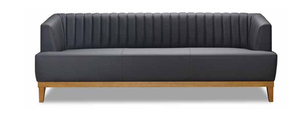 Grau-Braune Sofagarnitur Designer Polstersessel Edler Textil 3-Sitzer