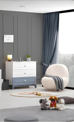 Kinderzimmer Set Kleiderschrank modern Kommode Holzmöbel Schlafzimmer Neu
