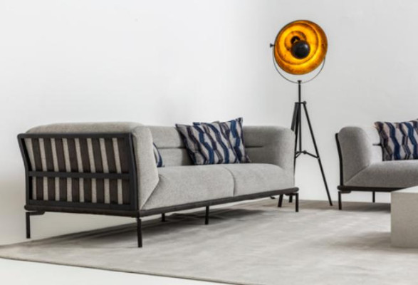 Luxuriöses Sofa Set Designer Viersitzer Edler Polster Dreisitzer Sessel