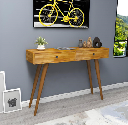 Hochwertig Braun Konsolentisch Design Holz Tisch Konsole Konsolentische