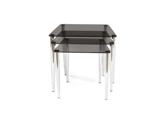 Luxuriöse Schwarze Couchtische Modernes 3tlg Set Wohnzimmer Kaffeetische