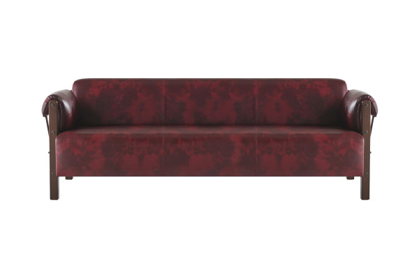 Sitzmöbel-Set 3-Sitzer Sessel Leder Weiche Holz Ledersofas Modern Sofas