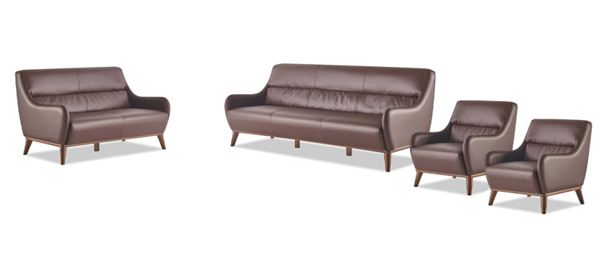 Sofagarnituren Klassisch 3-Sitzer 2-Sitzer Sessel Leder Couch Sofa-Set