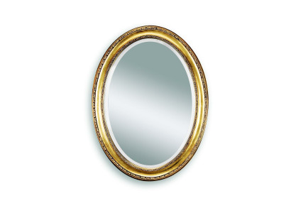 Medusa Oval Spiegel Bad Design Runder Wandspiegel Rund Barock Rokoko Holz Rahmen