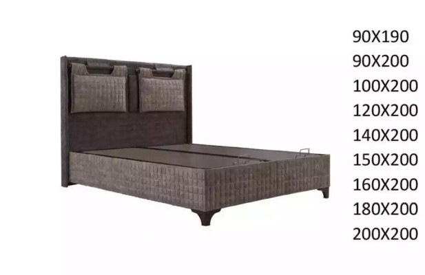 Boxspring Betten Polsterbett Design Hotel Doppelbett Luxus Design 200x200cm